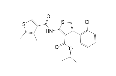 isopropyl 4-(2-chlorophenyl)-2-{[(4,5-dimethyl-3-thienyl)carbonyl]amino}-3-thiophenecarboxylate