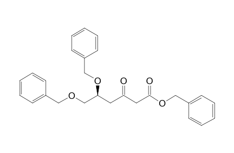(5S)-3-oxo-5,6-bis(phenylmethoxy)hexanoic acid (phenylmethyl) ester