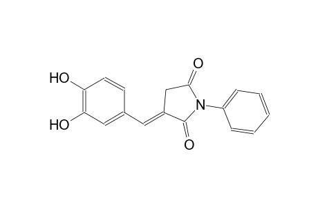 2,5-pyrrolidinedione, 3-[(3,4-dihydroxyphenyl)methylene]-1-phenyl-, (3E)-