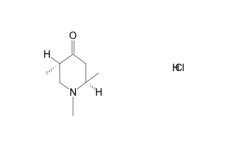 trans-1,2,5-TRIMETHYL-4-PIPERIDONE, HYDROCHLORIDE
