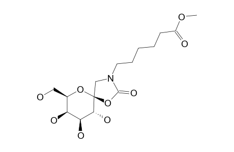 1-[N-(5-METHOXYCARBONYL-PENTYL)-AMINO]-1-N,2-O-CARBONYL-1-DEOXY-BETA-D-GALACTO-HEPT-2-ULO-PYRANOSIDE