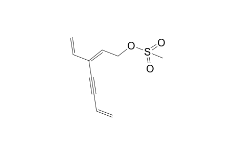 3-Vinylhepta-2,6-dien-4-yn-1-yl methanesulfonate