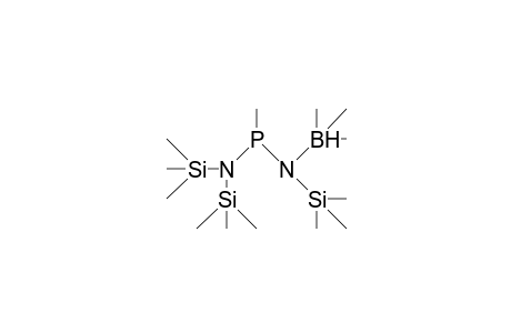 1,3-Diaza-2-phospha-2-methyl-3-(trimethyl-borino)-1,1,3-tris(trimethylsilyl)-propane