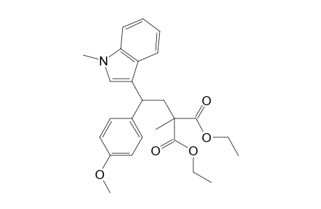 diethyl 2-(2-(4-methoxyphenyl)-2-(1-methyl-1H-indol-3-yl)ethyl)-2-methylmalonate