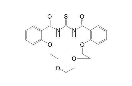 1,18-Diaza-3,4;15,16-dibenzo-19-(thiocarbonyl)-5,8,11,14-tetraoxacyclononadecane-2,18-dione
