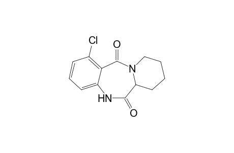 1-Chloro-7,8,9,10-tetrahydrobenzo[e]pyrido[1,2-a]-(1,4)-diazepine-6,12-(5H,6aH)-dione