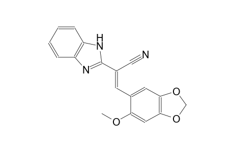 (2E)-2-(1H-benzimidazol-2-yl)-3-(6-methoxy-1,3-benzodioxol-5-yl)-2-propenenitrile