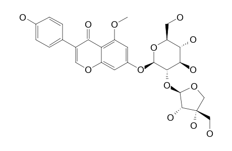 ERIOSEMASIDE-C;5-O-METHYLGENISTEIN-7-O-BETA-D-APIOFURANOSYL-(1->2)-O-BETA-D-GLUCOPYRANOSIDE