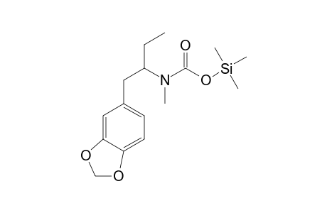 N-Methyl-1(3,4-methylenedioxyphenyl)butyl-2-amino-carbamic acid TMS