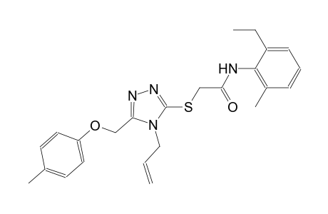 2-({4-allyl-5-[(4-methylphenoxy)methyl]-4H-1,2,4-triazol-3-yl}sulfanyl)-N-(2-ethyl-6-methylphenyl)acetamide
