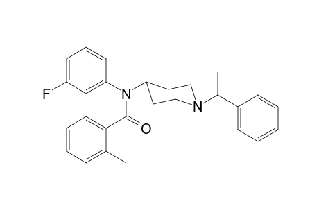 N-3-fluorophenyl-2-methyl-N-[1-(1-phenylethyl)piperidin-4-yl]benzamide