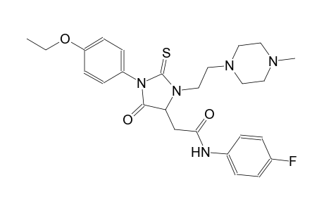 4-imidazolidineacetamide, 1-(4-ethoxyphenyl)-N-(4-fluorophenyl)-3-[2-(4-methyl-1-piperazinyl)ethyl]-5-oxo-2-thioxo-