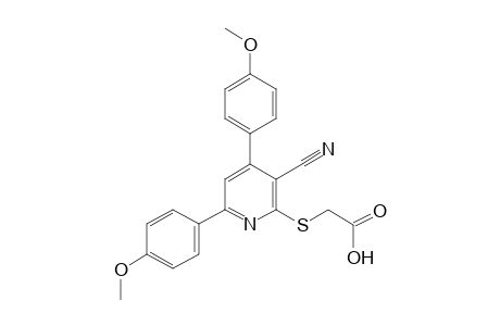 2-[3-cyano-4,6-bis(4-methoxyphenyl)pyridin-2-yl]sulfanylacetic acid