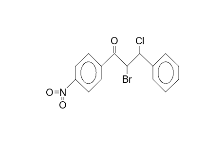 erythro-2-Bromo-3-chloro-4'-nitro-3-phenyl-propiophenone