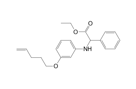 Benzeneacetic acid, .alpha.-[[3-(4-pentenyloxy)phenyl]amino]-, ethyl ester