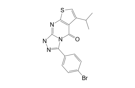 3-(4-BROMOPHENYL)-6-ISOPROPYLTHIENO-[2,3-D]-[1,2,4]-TRIAZOLO-[4,3-A]-PYRIMIDIN-5(1H)-ONE