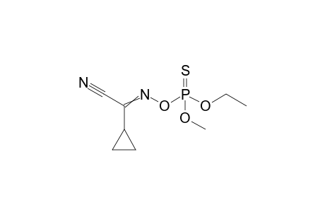 3,5-Dioxa-6-aza-4-phosphaoct-6-ene-8-nitrile, 7-cyclopropyl-4-methoxy-, 4-sulfide