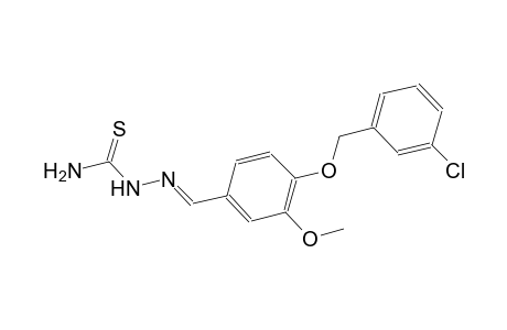4-[(3-chlorobenzyl)oxy]-3-methoxybenzaldehyde thiosemicarbazone