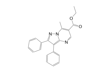 pyrazolo[1,5-a]pyrimidine-6-carboxylic acid, 7-methyl-2,3-diphenyl-, ethyl ester