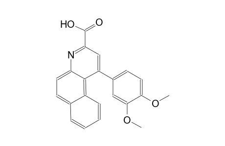 benzo[f]quinoline-3-carboxylic acid, 1-(3,4-dimethoxyphenyl)-