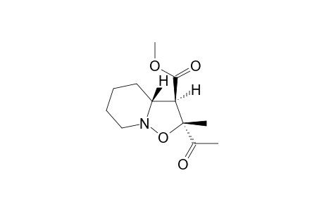 (2R,3R,3aR)-2-acetyl-2-methyl-3,3a,4,5,6,7-hexahydroisoxazolo[2,3-a]pyridine-3-carboxylic acid methyl ester
