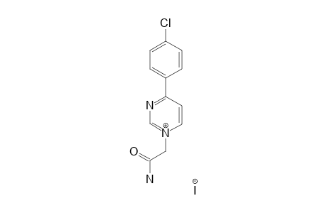 1-CARBAMOYLMETHYL-4-(4-CHLOROPHENYL)-PYRIMIDIN-1-IUM-IODIDE