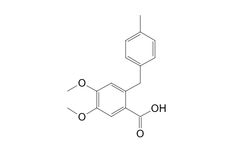 4,5-Dimethoxy-2-(4-methylbenzyl)benzoic acid