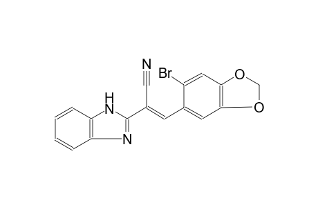 1H-benzimidazole-2-acetonitrile, alpha-[(6-bromo-1,3-benzodioxol-5-yl)methylene]-