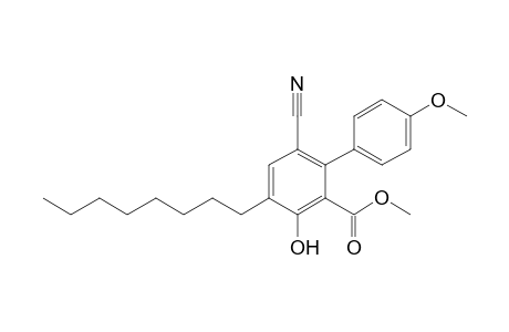 Methyl 6-Cyano-4-octyl-3-hydroxy-4'-methoxybiphenyl-2-carboxylate