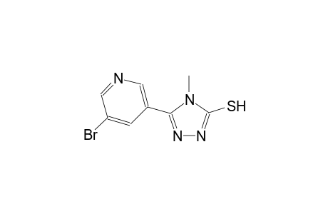 4H-1,2,4-triazole-3-thiol, 5-(5-bromo-3-pyridinyl)-4-methyl-