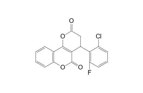 2H,5H-Pyrano[3,2-c][1]benzopyran-2,5-dione, 4-(2-chloro-6-fluorophenyl)-3,4-dihydro-