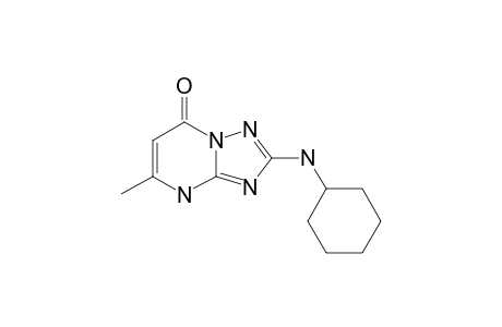 2-CYCLOHEXYLAMINO-7-METHYL-1,2,4-TRIAZOLO-[1,5-A]-PYRIMIDIN-5(8H)-ONE