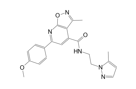 isoxazolo[5,4-b]pyridine-4-carboxamide, 6-(4-methoxyphenyl)-3-methyl-N-[2-(5-methyl-1H-pyrazol-1-yl)ethyl]-