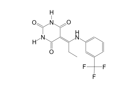 5-{1-[3-(trifluoromethyl)anilino]propylidene}-2,4,6(1H,3H,5H)-pyrimidinetrione