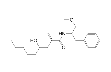 4-Hydroxy-N-[(S)-.alpha.(methoxymethyl)phenethyl]-2-methylenenonanamide