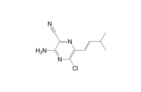 2-Amino-6-chloro-3-cyano-5-(3-methyl-1-butenyl)pyrazine