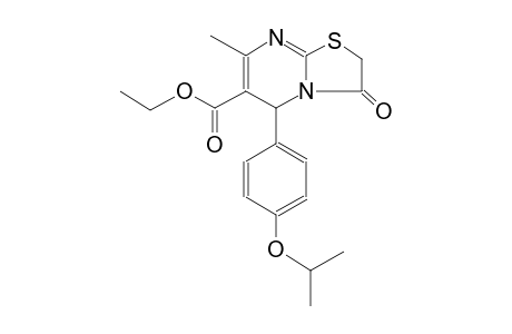 ethyl 5-(4-isopropoxyphenyl)-7-methyl-3-oxo-2,3-dihydro-5H-[1,3]thiazolo[3,2-a]pyrimidine-6-carboxylate