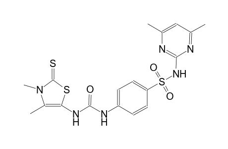 N-(4,6-dimethyl-2-pyrimidinyl)-4-({[(3,4-dimethyl-2-thioxo-2,3-dihydro-1,3-thiazol-5-yl)amino]carbonyl}amino)benzenesulfonamide
