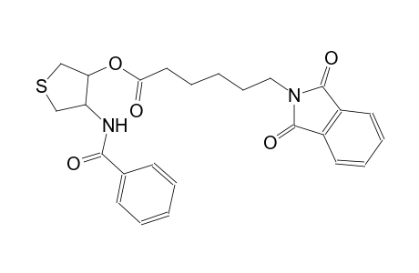 1H-isoindole-2-hexanoic acid, 2,3-dihydro-1,3-dioxo-, 4-(benzoylamino)tetrahydro-3-thienyl ester