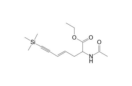 Ethyl E-2-acetamido-7-(trimethylsilyl)hept-4-en-6-ynoate
