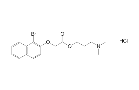[(1-bromo-2-naphthyl)oxy]acetic acid, 3-(dimethylamino)propyl ester, hydrochloride