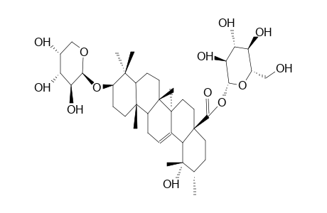 3-O-A-L-ARABINOPYRANOSYL-28-O-B-D-GLUCOPYRANOSYL POMOLIC ACID