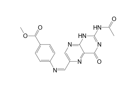 Benzoic acid, 4-[[[2-(acetylamino)-1,4-dihydro-4-oxo-6-pteridinyl]methylene]amino]- , methyl ester, (Z)-