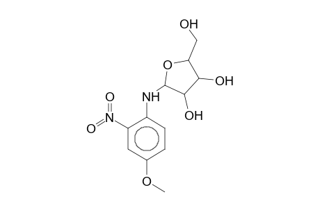 N-(4-Methoxy-2-nitrophenyl)pentofuranosylamine