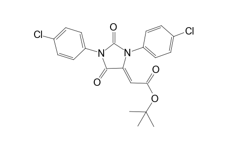 tert-Butyl (Z)-[1,3-Bis(4-chlorophenyl)-2,5-dioxoimidazolidin-4-ylidene]acetate