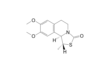 (1R,10bR)-1-Methyl-8,9-dimethoxy-1,5,6,10b-tetrahydro-3H-(1,3)-thiazolo[4,3-a]isoquinolin-3-one
