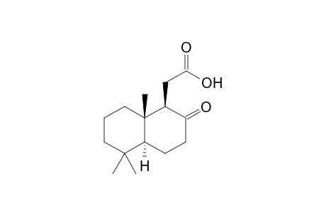2-[(1R,4aS,8aS)-2-keto-5,5,8a-trimethyl-decalin-1-yl]acetic acid