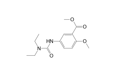 5-(diethylcarbamoylamino)-2-methoxy-benzoic acid methyl ester