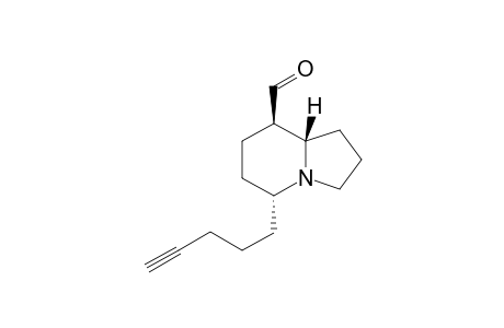(5R(*),8R(*),8aS(*))-8-Formyl-5-(4-pentylnyl)octahydro-indolizine