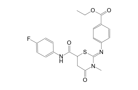 ethyl 4-({(2Z)-6-[(4-fluoroanilino)carbonyl]-3-methyl-4-oxotetrahydro-2H-1,3-thiazin-2-ylidene}amino)benzoate